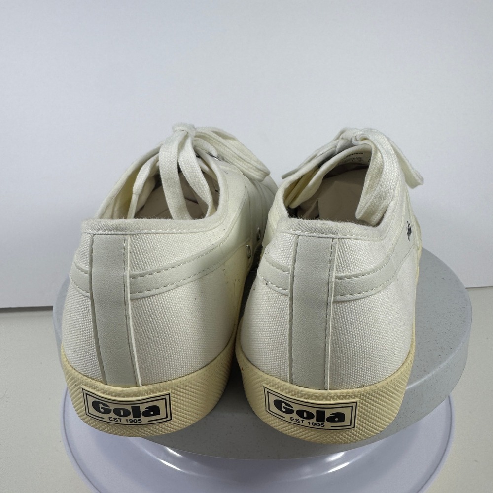 Gola Coaster Women's Sneakers Off-White Canvas Low Top Retro Trainers Size 9 - Picture 7 of 16